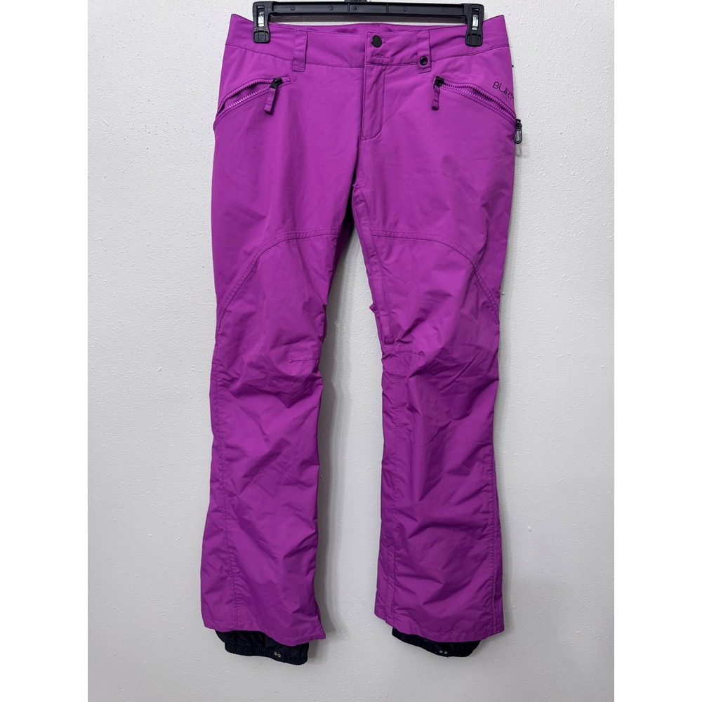 Burton‎ DryRide Women's Sz M Snow Pants Purple Vented Insulated Ski Snowboard